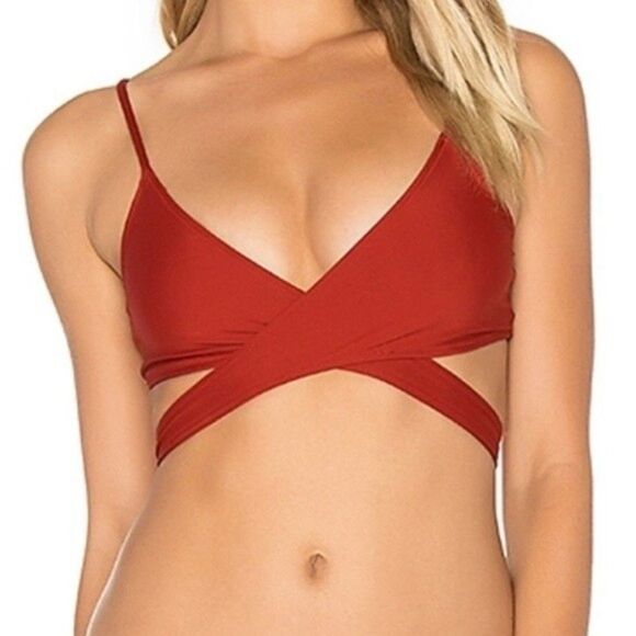 L*Space Chloe Wrap Bikini Top Womens Size D - Picture 1 of 7